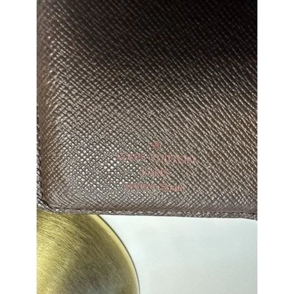 Vintage Louis Vuitton Damier Ebene Porte-Monnaie Viennois French Purse Wallet - Picture 7 of 16